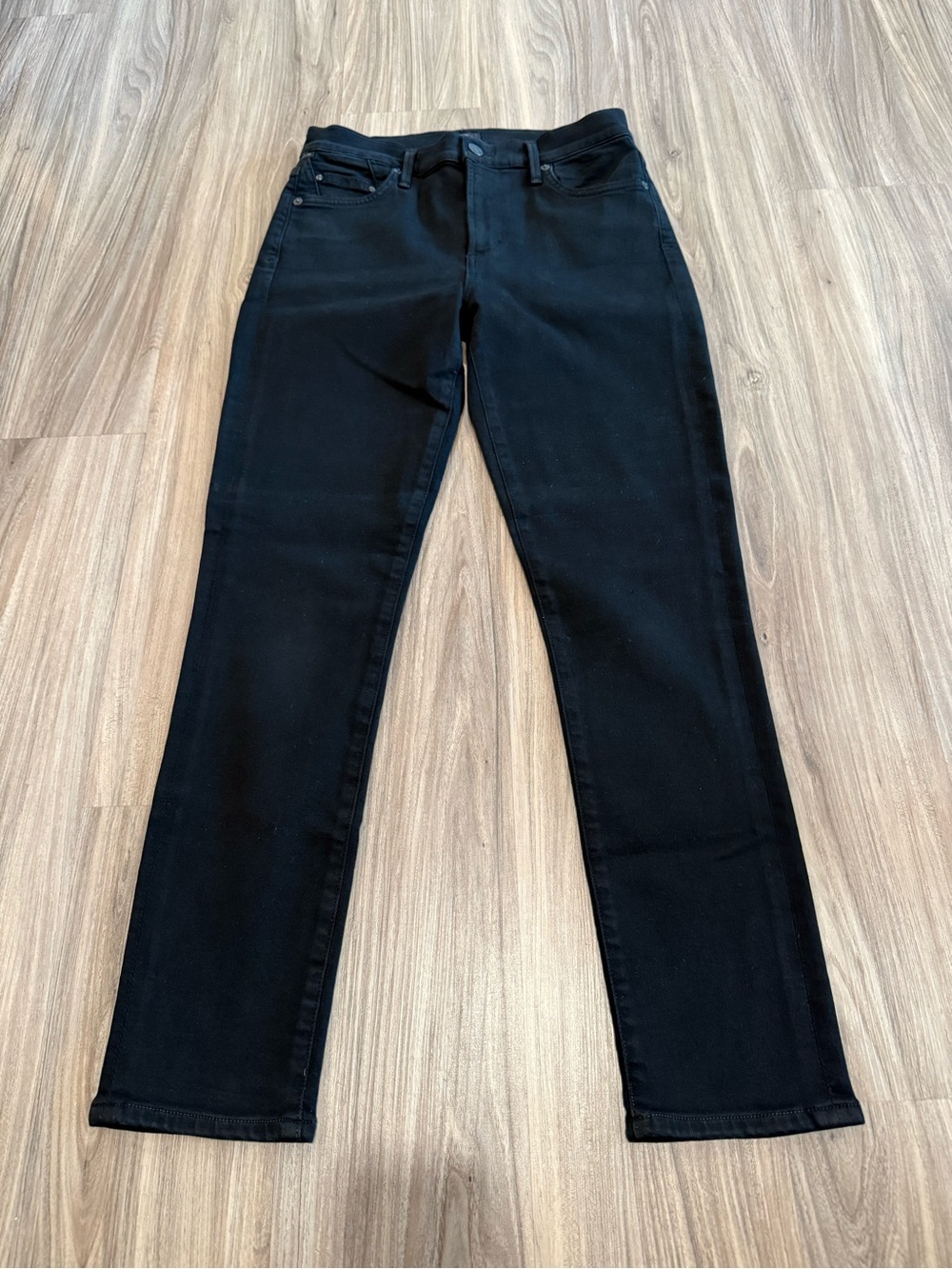 Citizens Of Humanity Black The Rocket Crop Mid Rise Skinny Jeans Size 27